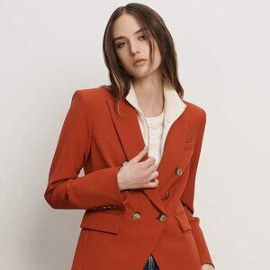Miller Dickey Jacket - Red Tailored Double-Breasted Blazer - Size 4